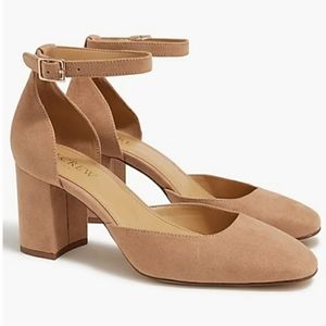 J Crew Maisie ankle-strap heels in Italian suede - New in box never worn